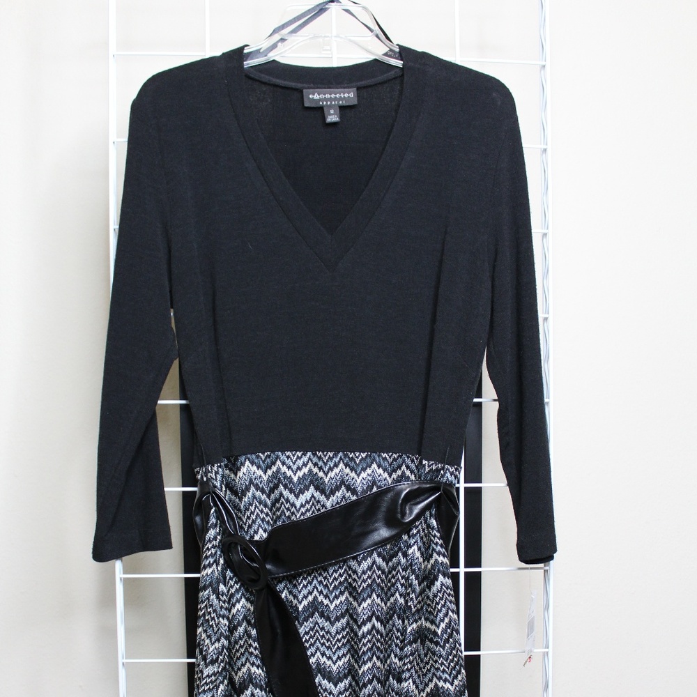 Black and Grey Dress